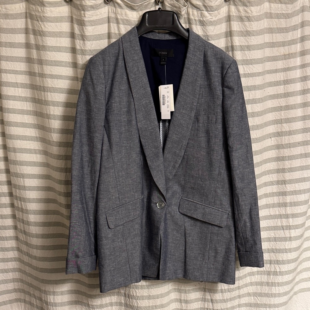 J Crew Chambray Blazer